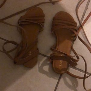 Lace up sandals